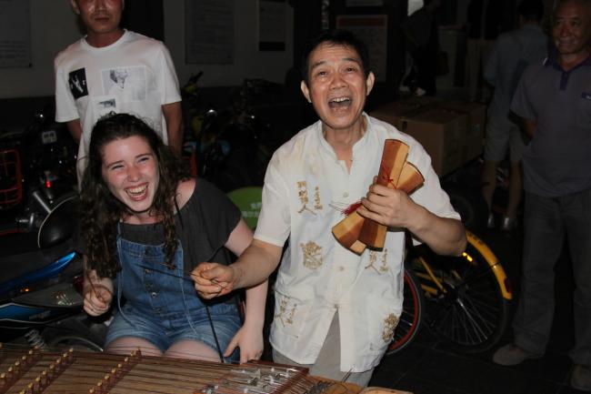 Aaron Baum at Language in Rhythm in Beijing, China.