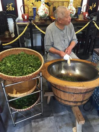 A tea shop in China.