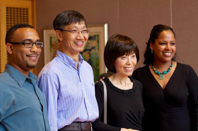 Professor Yu with colleagues.