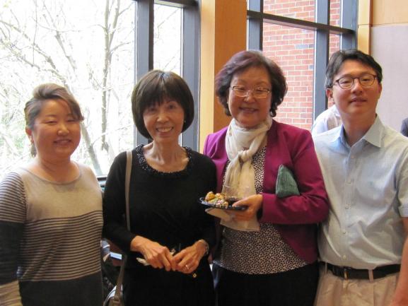 Professor Yu with colleagues.