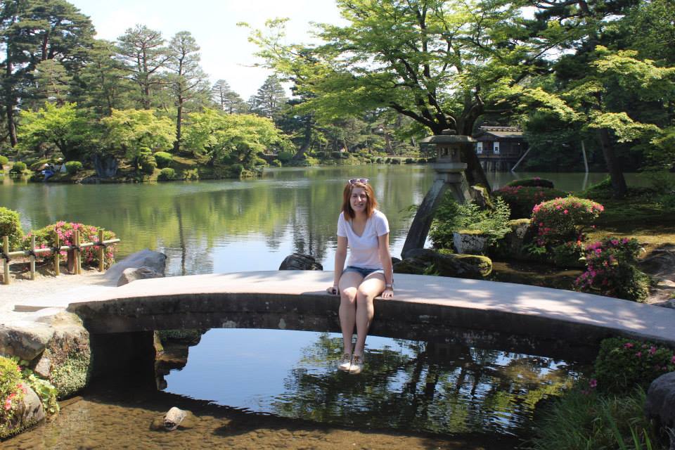 Georgetown student during study abroad