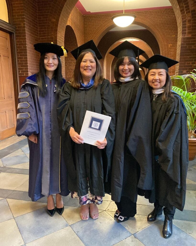 Professor Huang, Professor Omori, Professor Sato, and Professor Wang